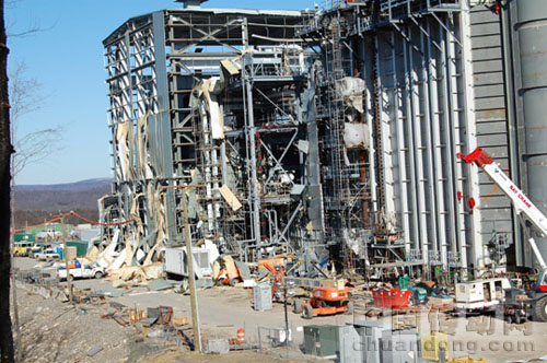 發生爆炸的工廠