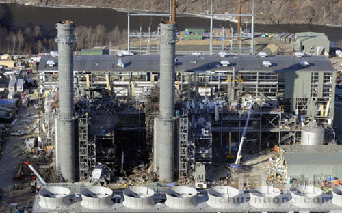 發生爆炸的工廠