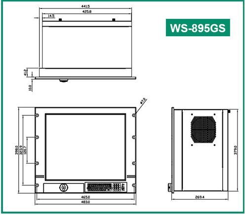 威興達 WS-895GS 9U 19LCD-10槽工作站
