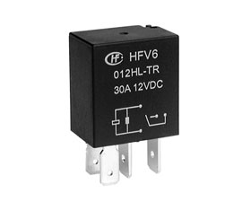 宏發電聲 汽車繼電器 HFV6