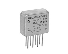 宏發電聲 1/6晶體罩兩組轉換觸點密封電磁繼電器 JRC-220MA