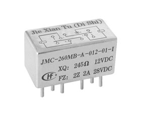 宏發電聲 1/2晶體罩密封磁保持繼電器JMC-260MB
