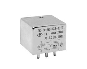 宏發電聲 2/5立方英寸三組轉換觸點密封磁保持繼電器JMC-3010M