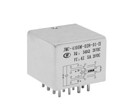 2/5立方英寸有線圈瞬態抑制四組轉換觸點密封磁保持繼電器JMC-4105M