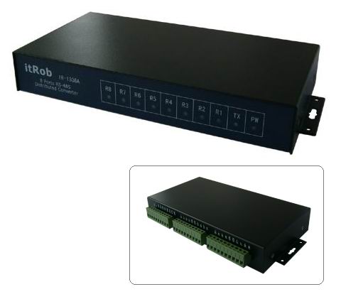 異特路 IR-1308A:工業級8口RS-485隔離分配器（主從隔離）