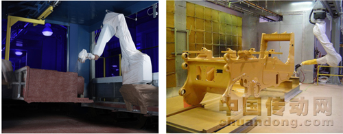 在一般工業(yè)生產(chǎn)線上的FANUC噴涂機(jī)器人