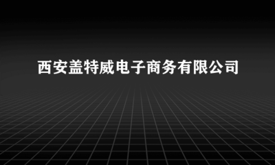 西安蓋特威電子商務(wù)
